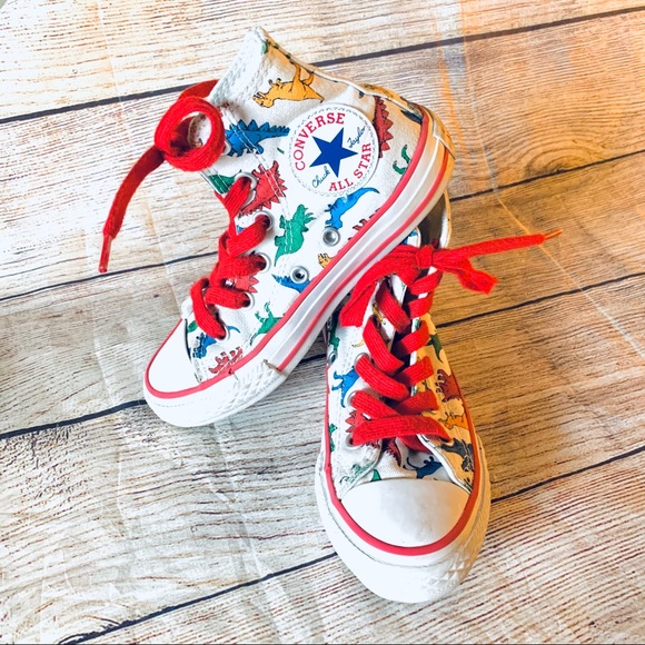 dinosaur high top converse